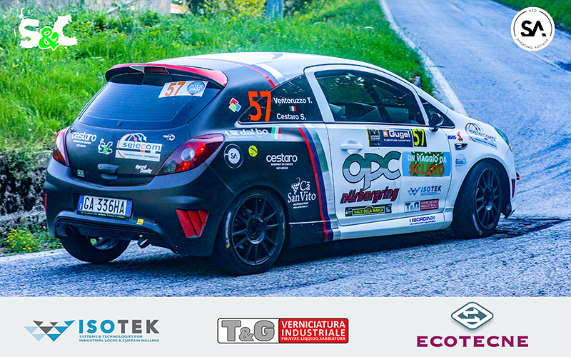 SECONDA POSIZIONE DI CLASSE PER STEFANO CESTARO E THOMAS VENTORUZZO AL RALLY DELLA MARCA 2022