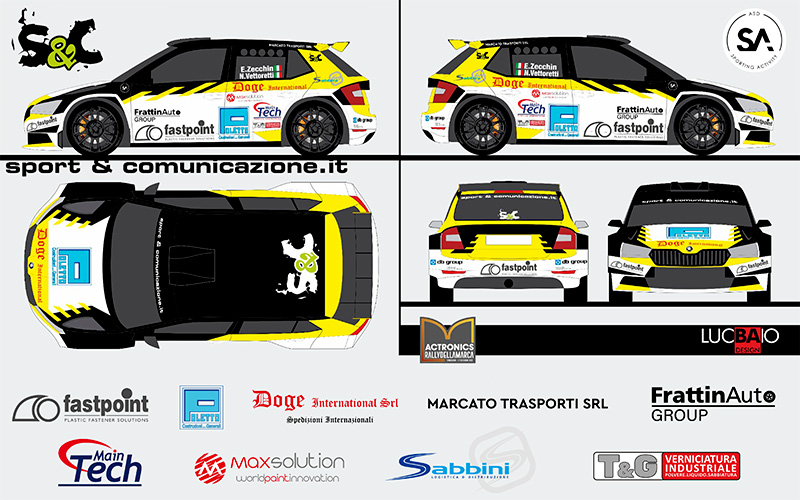 EMANUELE ZECCHIN E NICOLA VETTORETTI AL RALLY DELLA MARCA 2022