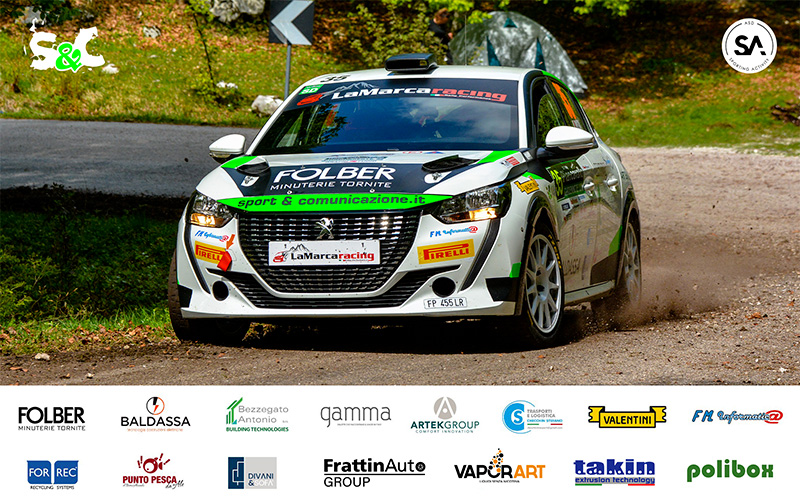 GIACOMO PASA E ANDREA BRUGNARO AL VIA DELL’8° RALLY DELLA CARNIA