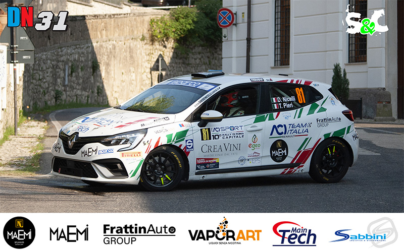 DAVIDE NICELLI JR. SECONDO TRA GLI JUNIOR AL 10° RALLY DI ROMA CAPITALE